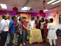 Everyone getting ready for the Prosperity Toss (Lo Hei) during our Lunar New Year Celebrations 